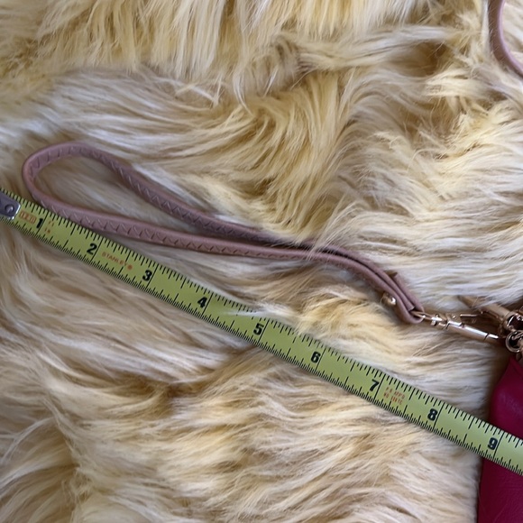 CANDACE CHRISTIAN Napa Valley NWT red leather convertible Crossbody/wristlet bag - Picture 4 of 10